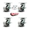 Service Caster 6 Inch Heavy Duty Semi Steel Cast Iron Caster Set with Brake and Swivel Lock SCC-KP92S630-SSR-SLB-BSL-4 - alternate 4